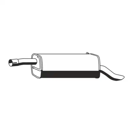 ERNST 310154 Endschalld&auml;mpfer Auspuff f&uuml;r FORD Fusion (JU_) 1.4 TDCi 68 PS bis 11.2005