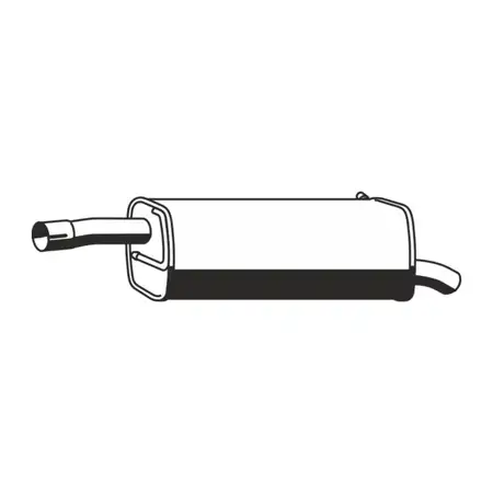 ERNST 310185 Endschalld&auml;mpfer f&uuml;r FORD Fiesta 5 1.6 16V bis 11.2005 MAZDA 2 DY 1.6 100 PS
