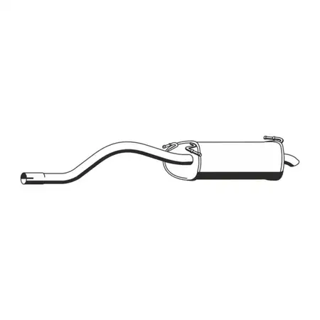ERNST 313179 Endschalld&auml;mpfer Auspuff f&uuml;r FORD Ka (RB_) Street Ka (RL2) 1.6i 95 PS