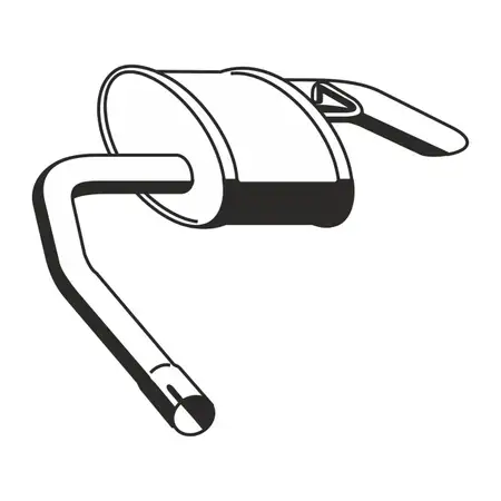 ERNST 343084 Endschalld&auml;mpfer f&uuml;r FORD Mondeo 1 2 2.0i 16V 131/136 PS bis 04.1997 rechts