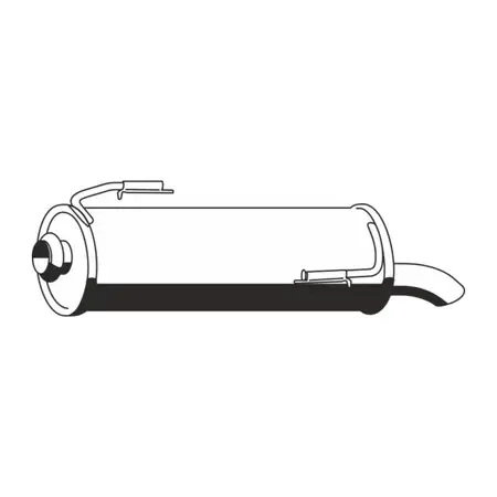 ERNST 505208 Endschalld&auml;mpfer Auspuff f&uuml;r PEUGEOT 206 1.4 HDi eco 70 bis 10.2003 1.9D