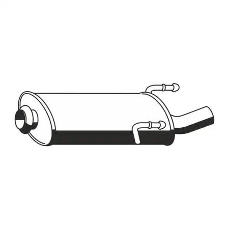 ERNST 506038 Endschalld&auml;mpfer Auspuff f&uuml;r PEUGEOT 406 2.0 16V 132/135/136 PS 1726.AQ