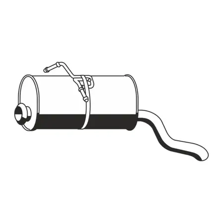 ERNST 501071 Endschalld&auml;mpfer f&uuml;r CITROEN Berlingo PEUGEOT Partner 1.4 1.6 16V 1.8 1.9D