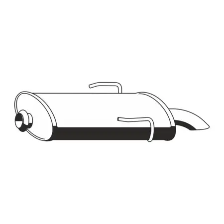 ERNST 501088 Endschalld&auml;mpfer Auspuff f&uuml;r CITROEN SAXO PEUGEOT 106 II 1.1i 1.4i ab 01.2000