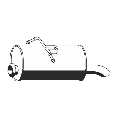 ERNST 501095 Endschalld&auml;mpfer f&uuml;r CITROEN Berlingo PEUGEOT Partner 1.6 HDi bis 12.2008