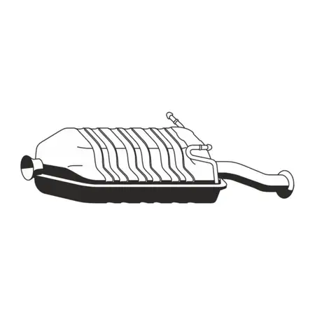 ERNST 503068 Endschalld&auml;mpfer Auspuff Endtopf f&uuml;r CITROEN Xsara Picasso 1.8 16V 115 PS