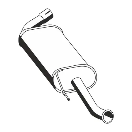 ERNST 515085 Endschalld&auml;mpfer f&uuml;r PSA Jumper 2 Boxer FIAT Ducato 244 2.0/2.2/2.3/2.8D