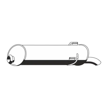 ERNST 510004 Endschalld&auml;mpfer Auspuff Endtopf f&uuml;r PEUGEOT 306 1.1 1.4 1.6 1.8 1.8/1.9D