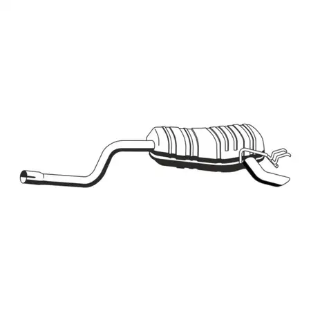 ERNST 551137 Endschalld&auml;mpfer Auspuff f&uuml;r FIAT Idea 350 Punto 188 LANCIA Musa Ypsilon 1.4