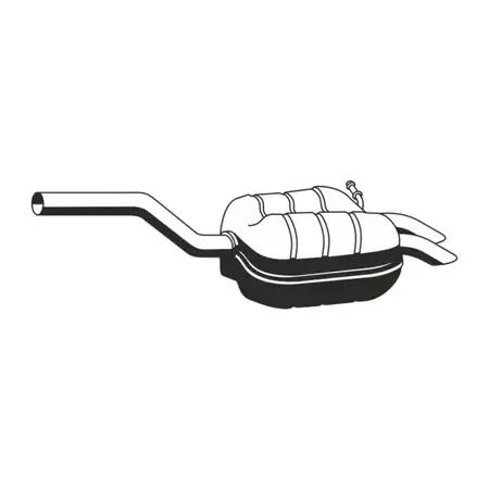 ERNST 645270 Endschalld&auml;mpfer f&uuml;r SKODA Octavia 2 1.9/2.0 TDI 105/140 PS 1K5253609D