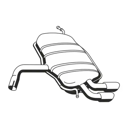 ERNST 642132 Endschalld&auml;mpfer Auspuff Endtopf f&uuml;r SKODA Yeti 1.6 TDI 105 PS 5L0253181G