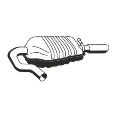 ERNST 651103 Endschalld&auml;mpfer Auspuff f&uuml;r VOLVO S80 II V70 III XC70 II 2.4D/D4/D5 rechts