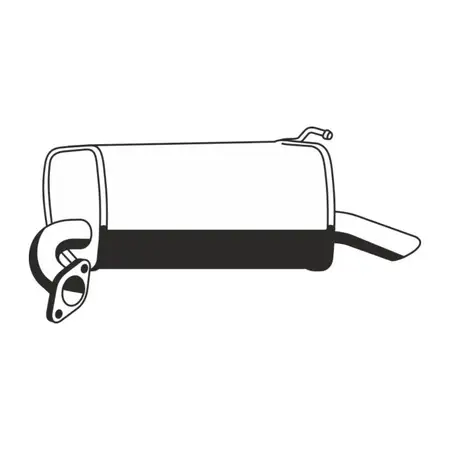 ERNST 670074 Endschalld&auml;mpfer Auspuff Endtopf f&uuml;r MAZDA 6 (GG GY) 1.8 2.0 2.0DI