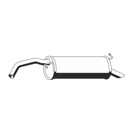 ERNST 686075 Rear Muffler for TOYOTA Yaris (_P1_) 1.3 86 hp