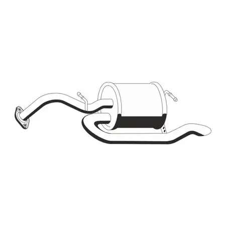 ERNST 686099 Endschalld&auml;mpfer Auspuff f&uuml;r TOYOTA Yaris (P13) 1.5 Hybrid 101 PS 17430-0M120