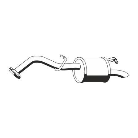 ERNST 687096 Endschalld&auml;mpfer f&uuml;r TOYOTA Yaris (P9) 1.3 VVT-i 11.2005-11.2008 17430-0J030