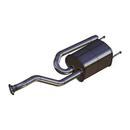 ERNST 680080 Endschalld&auml;mpfer Auspuff Endtopf f&uuml;r HONDA Jazz 3 1.2 1.3i 90/100 PS