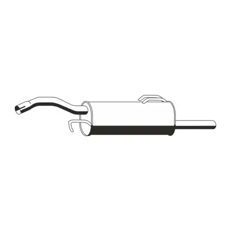 ERNST 690027 Endschalld&auml;mpfer f&uuml;r MITSUBISHI Colt 6 5-T&Uuml;RER 1.1 1.3 75/95 PS MR968906