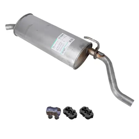 ERNST Endschalld&auml;mpfer Auspuff + Anbausatz f&uuml;r OPEL Corsa D E 1.2 / LPG 69/80/86 PS