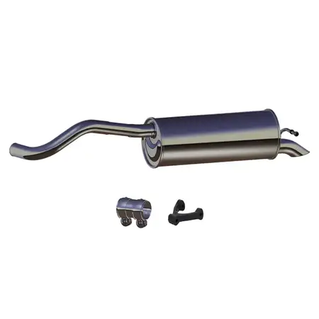 ERNST Endschalld&auml;mpfer + Anbausatz f&uuml;r SEAT Ibiza 4 SKODA Fabia 3 1.2 TSI 90/110 PS