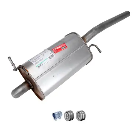 ERNST Endschalld&auml;mpfer Auspuff Endtopf + Anbausatz f&uuml;r VW Caddy 3 4 / Alltrack 2.0 TDI