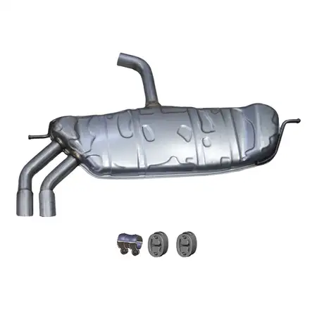 ERNST Endschalld&auml;mpfer Auspuff Endtopf + Anbausatz f&uuml;r VW Golf 7 1.4 TSI 122/125 PS