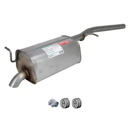 ERNST Endschalld&auml;mpfer Auspuff + Anbausatz f&uuml;r VW Caddy 3 4 / Alltrack 1.6/1.9/2.0 TDI