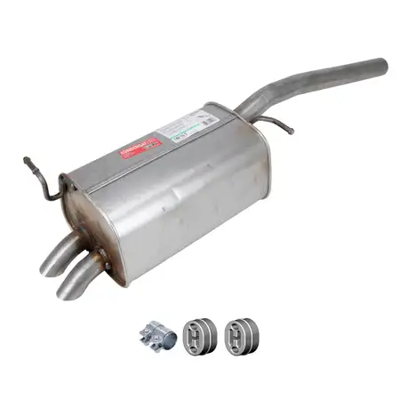 ERNST Endschalld&auml;mpfer Auspuff Endtopf + Anbausatz f&uuml;r VW Caddy 3 1.9 TDI 75/105 PS