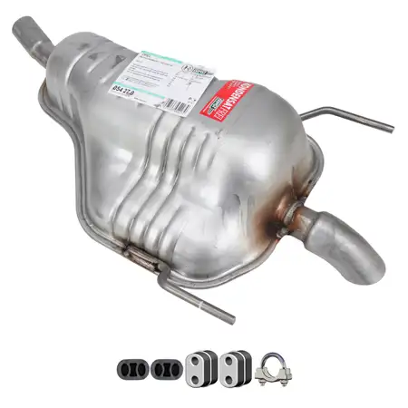 ERNST Endschalld&auml;mpfer Auspuff + Anbausatz f&uuml;r OPEL Astra H 1.6 1.8 116/125/140 PS