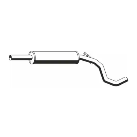 ERNST 112260 Mid-Muffler for VW Lupo and SEAT Arosa 1.0 and 1.4 (50/60 hp)