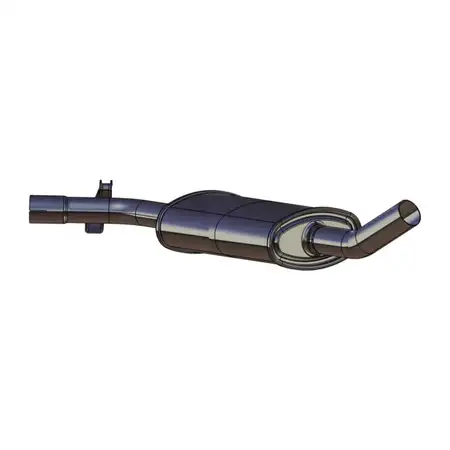 ERNST 122238 Mittelschalld&auml;mpfer f&uuml;r VW Golf 2 Jetta 2 1.8 / i Cat / GTI 84/90/107/112 PS