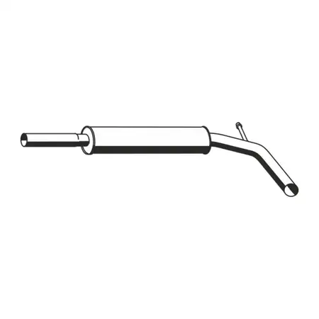 ERNST 131025 Mittelschalld&auml;mpfer Mitteltopf f&uuml;r VW Polo 6N2 1.4 16V 75 PS 6N0253209J