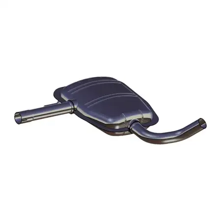 ERNST 133036 Mid-Muffler (Center Section) for VW Passat B3/B4 1.6, 1.8, 2.0, 1.9 TDI