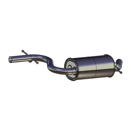 ERNST 155250 Center Muffler for VW Golf 5 / Plus 1.4 TSI 122 hp 1K0253209CD
