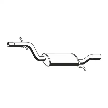 ERNST 156103 Mid-muffler for VW Golf 5, 6, Variant, Jetta 3, 1.4 TSI 122 hp 1K0253209CF