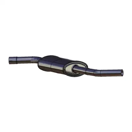 ERNST 177016 Mid-muffler for VW California Transporter T4 2.5 TDI 88&ndash;151 hp