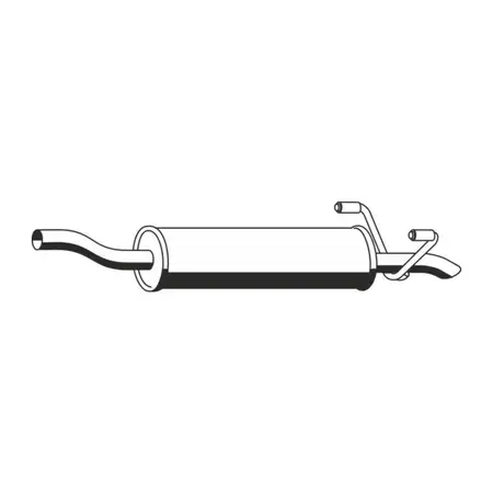 ERNST 390088 Mittelschalld&auml;mpfer f&uuml;r MERCEDES-BENZ Sprinter B906 OM646 OM642 9064900801