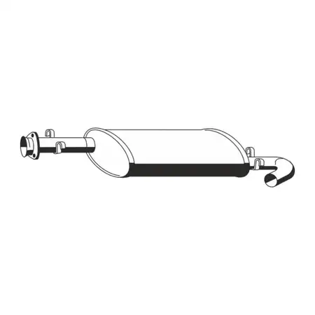 ERNST 515047 Mid-muffler for PSA Jumper 1 Boxer FIAT Ducato 230 1.9/2.5/2.8D