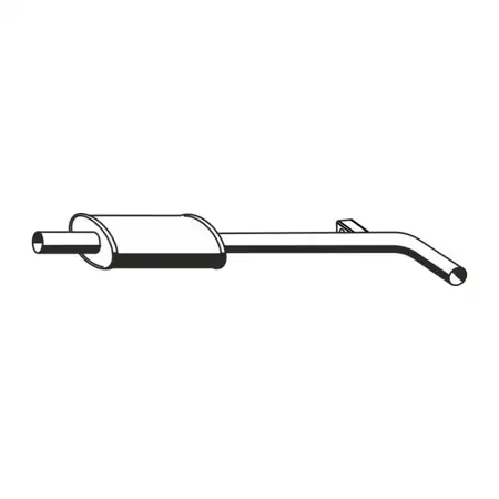 ERNST 522236 Mid-Muffler for RENAULT CLIO 3 GRAND / MODUS 1.2/1.4 16V