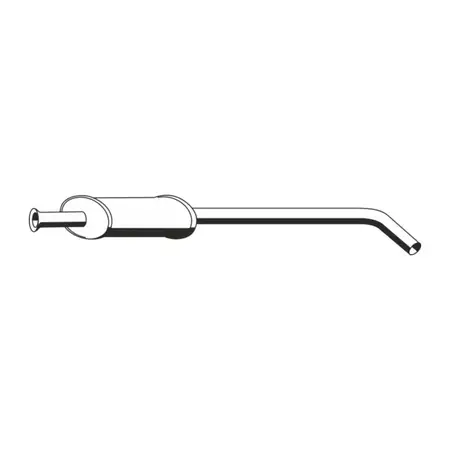 ERNST 530033 Mid-muffler for RENAULT Megane 1, Scenic 1, 1.4 16V 95 hp 7700430050