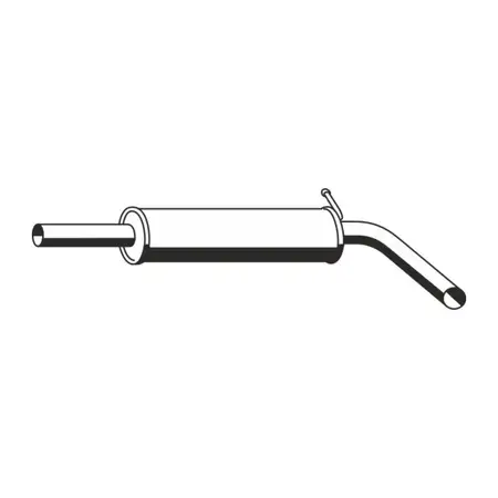 ERNST 645003 Mittelschalld&auml;mpfer f&uuml;r VW Polo 4 SEAT Ibiza 3 SKODA Fabia 1 2 1.4 16V