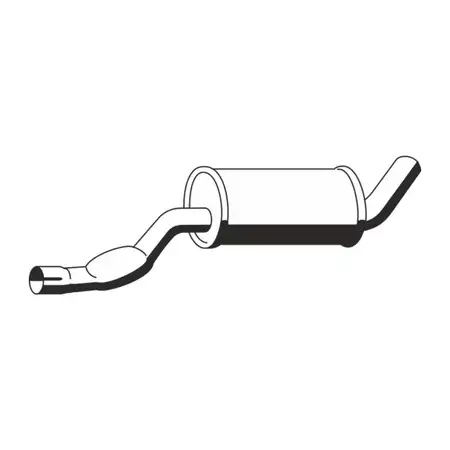 ERNST 650038 Mid-Section Muffler for VOLVO 740, 940 2.0, 2.3/Turbo