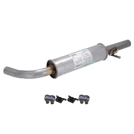 ERNST Mittelschalld&auml;mpfer Mitteltopf + Anbausatz f&uuml;r VW Golf 4 A3 Leon 1.4/1.6 16V 1.9 SDI