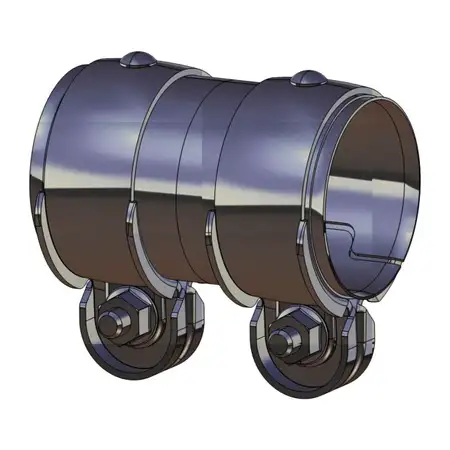 ERNST 122412 Rohrverbinder Doppelschelle Auspuff Abgasanlage &Oslash; 42mm x L&auml;nge 95mm