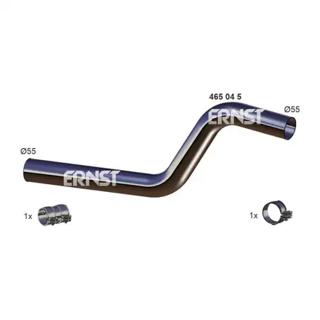 ERNST 465045 Reparaturrohr Diesel-Partikelfilter + Anbausatz f&uuml;r OPEL Astra H 1.9 CDTI