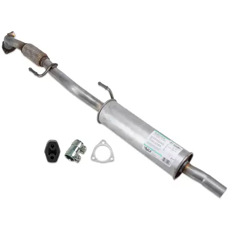 ERNST Front Pipe, Y-Pipe, and Center Muffler + Accessories for VW Polo 4, 5, Ibiza, and Fabia 1.2