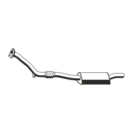 ERNST 143226 Front silencer for VW Passat B5, B5.5, and Audi A4 B5 1.6 100&ndash;102 hp 8D0253209C
