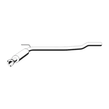 ERNST 176293 Front silencer for VW Transporter T4 2.4D 78 hp without catalytic converter 074253209C