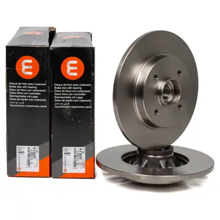 EUROREPAR Brake Discs + Wheel Bearing Set for CITROEN C4 2 DS4 PEUGEOT 1 (rear) 1619238880