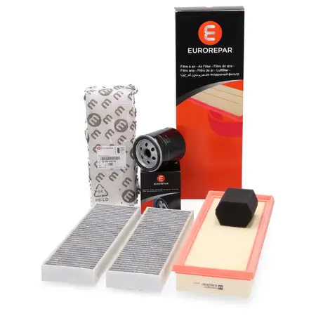 EUROREPAR Filterset f&uuml;r PSA Berlingo C4 Picasso 2 3008 5008 Partner Rifter OPEL Combo 1.2